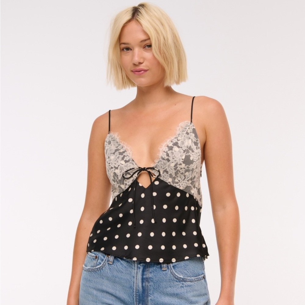 The A&F Bella tie front cami